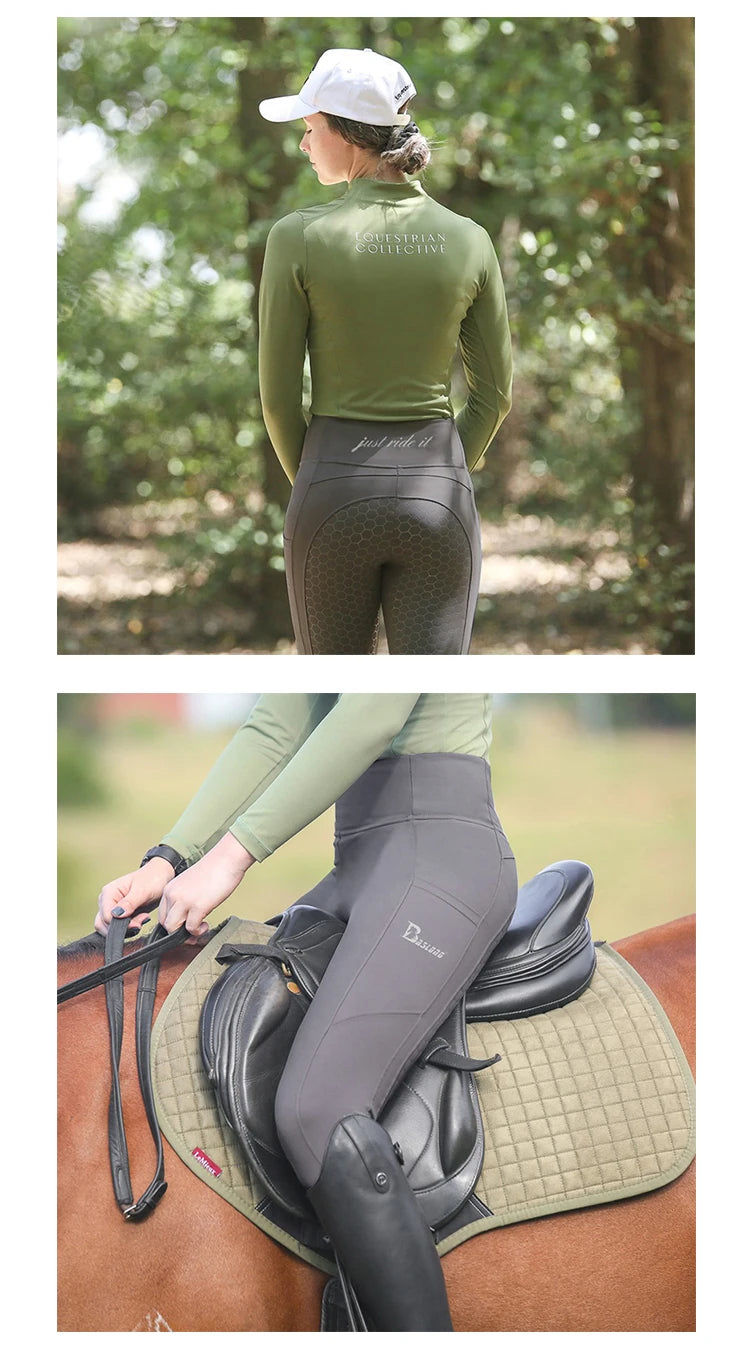 New Silicone Equestrian Breech / Women  High Bounce Riding Pants