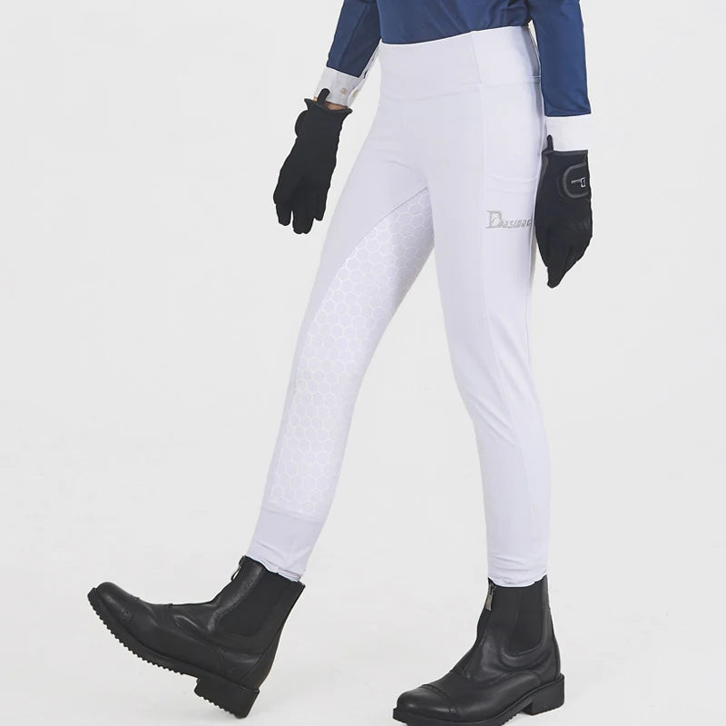New Silicone Equestrian Breech  Women  High Bounce Riding Pants - Ghoddosh