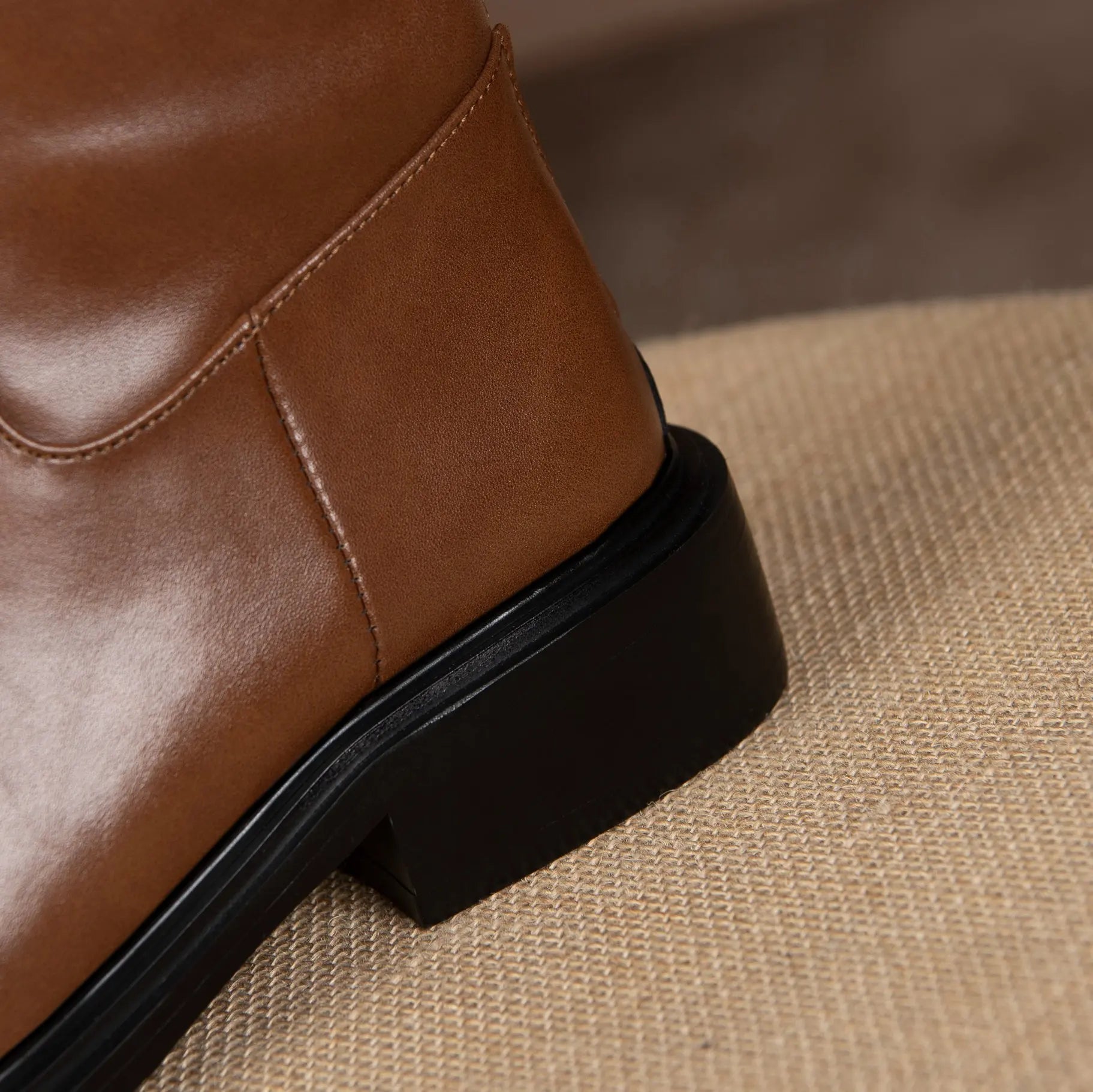 Hot cow split leather equestrian boots . Ghoddosh