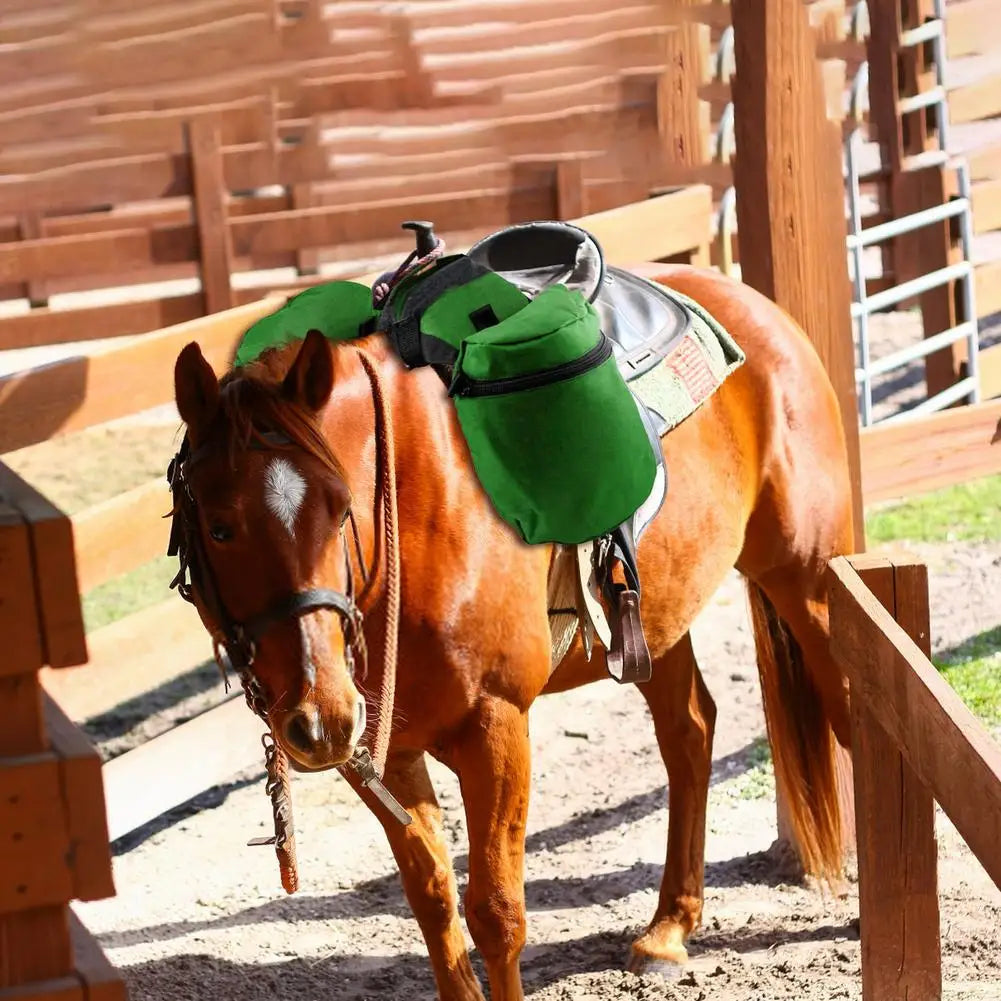 Large Capacity Horn Saddle Bag Set / Riding Saddle Bag Luggage Bags