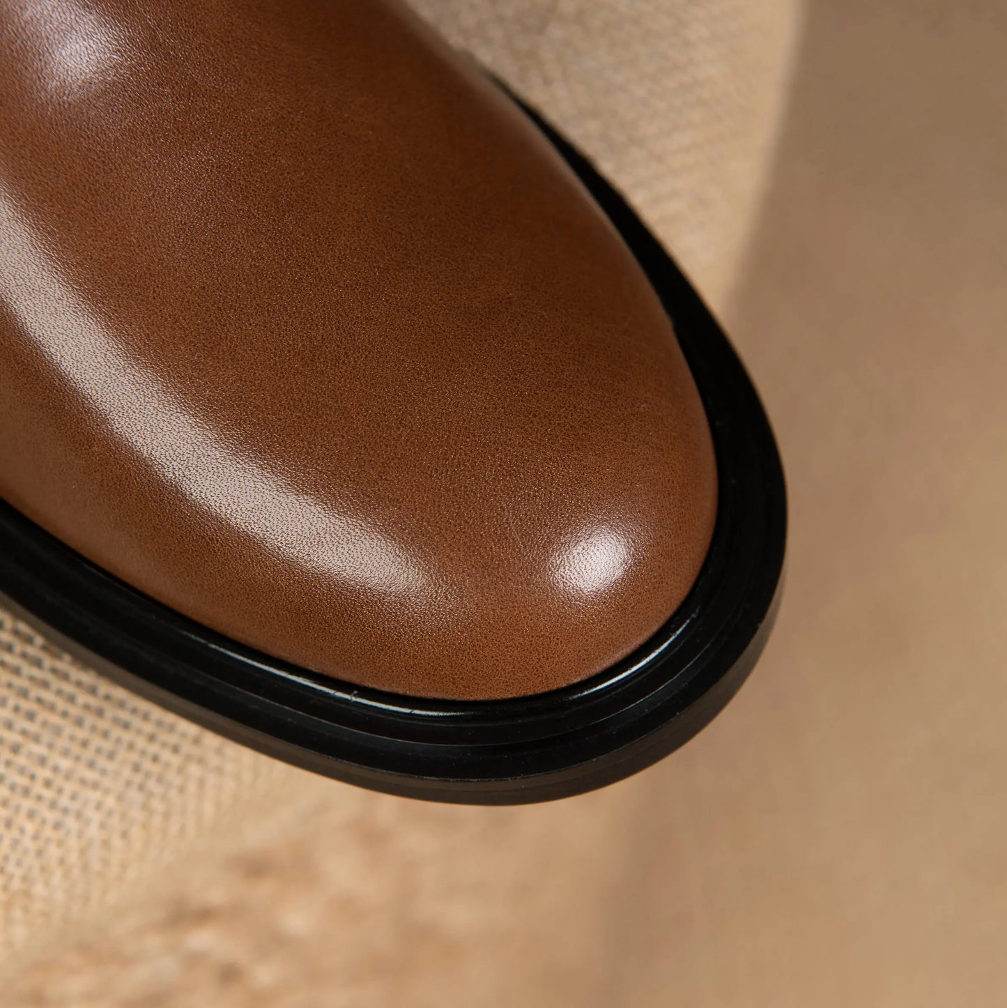 Hot cow split leather equestrian boots . Ghoddosh