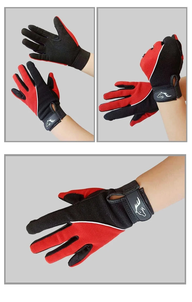 Children's Equestrian Gloves - Non Slip  Children's Riding Gloves Riding  Silicone Gloves. Ghoddosh
