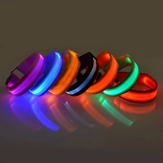 4 pcs set led Lighting Horse Leg Safety Belt