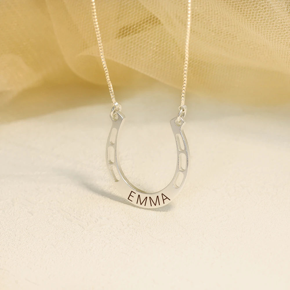 Customized Lucky HorseShoe Necklace - Ghoddosh