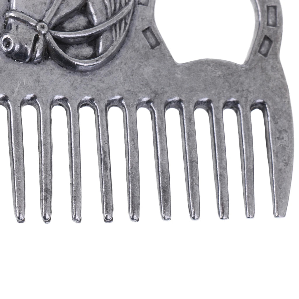 Stainless Steel Curry Comb – Heavy-Duty Grooming Tool for Horses & Ponies . Ghoddosh