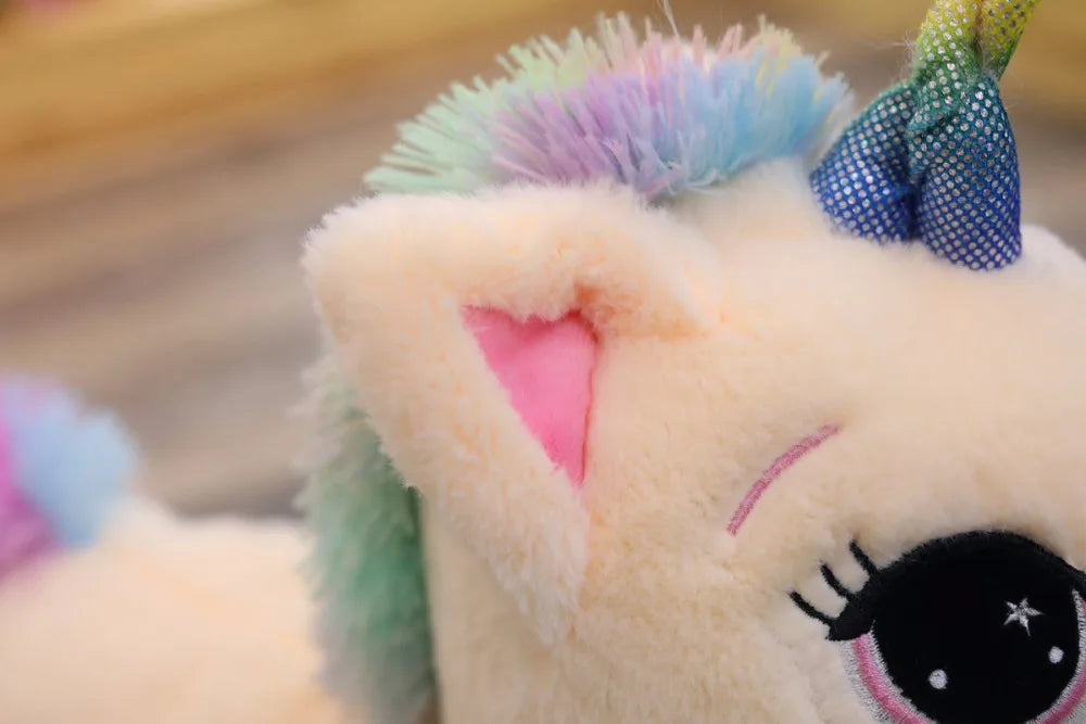 40 - 60 - 80cm - Stuffed Rainbow Horse Unicorn Plush toys - Ghoddosh