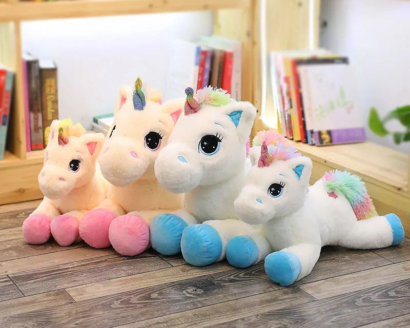 40 - 60 - 80cm - Stuffed Rainbow Horse Unicorn Plush toys - Ghoddosh