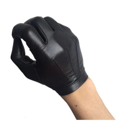 Men's Unlined Luxury Italy Thin Leather Wrist Gloves  / Mobile Friendly . Ghoddosh