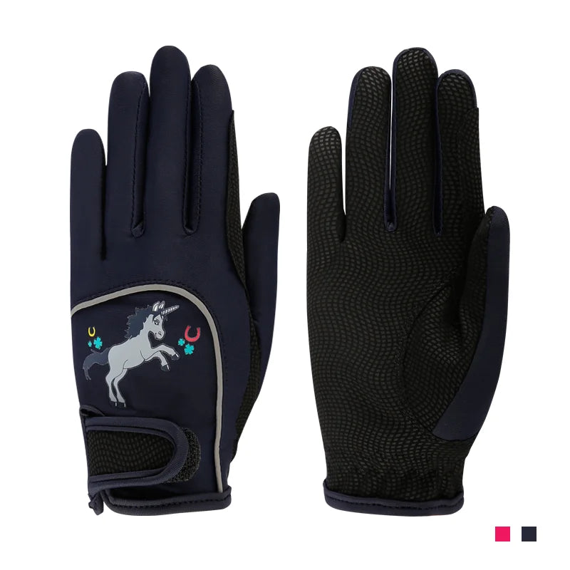 Children Riding Colorful Gloves
