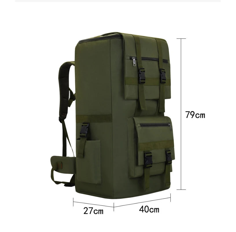 120L Men Backpack Large Outdoor Luggage Tactical Shoulder Bag - Ghoddosh