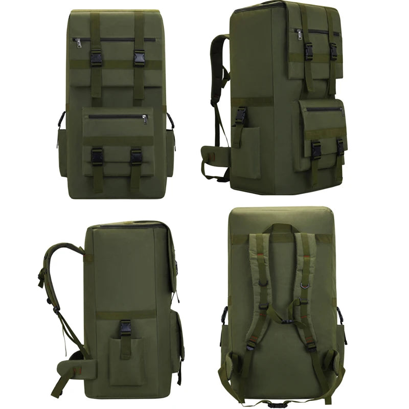 120L Men Backpack Large Outdoor Luggage Tactical Shoulder Bag - Ghoddosh