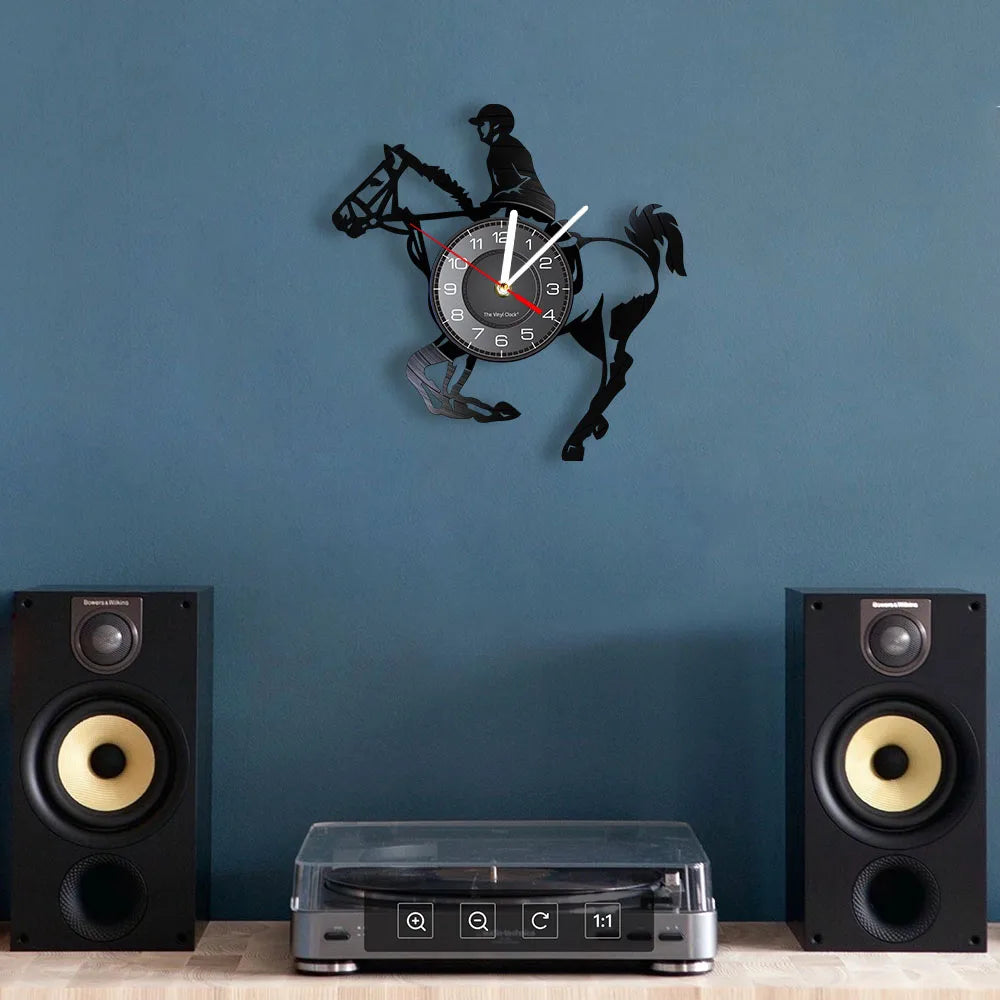 Horseback Riding wall Clock