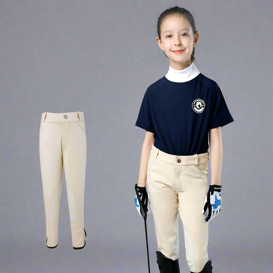 children's breeches, children's riding pants, stretchy, soft and breathable Children's riding equipmenT