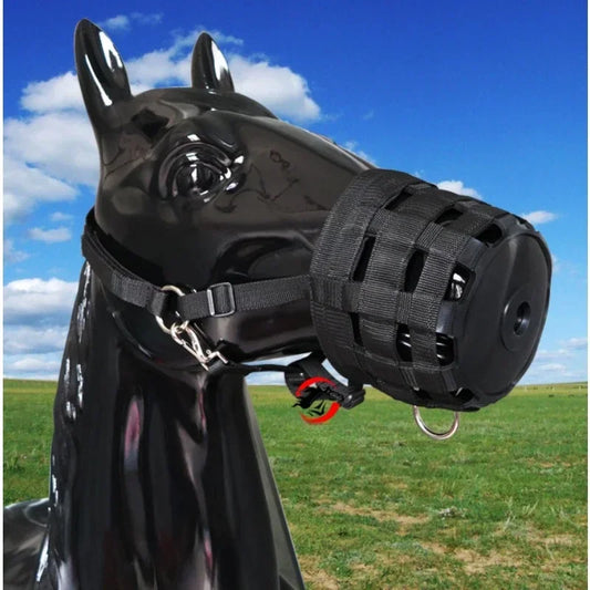 Nylon Horse muzzle With Adjustable Horse Halter Collar