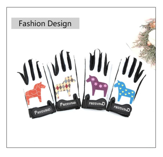 Kids’ Non-Slip Horse Riding Gloves – Ultra-Thin Equestrian Gloves with Silica Gel Grip (Ages 2–12) .Ghoddosh