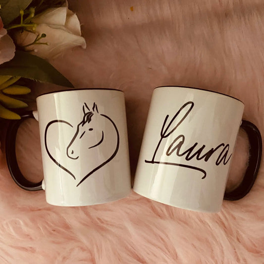 Horse in a Heart coffee mug - Ghoddosh