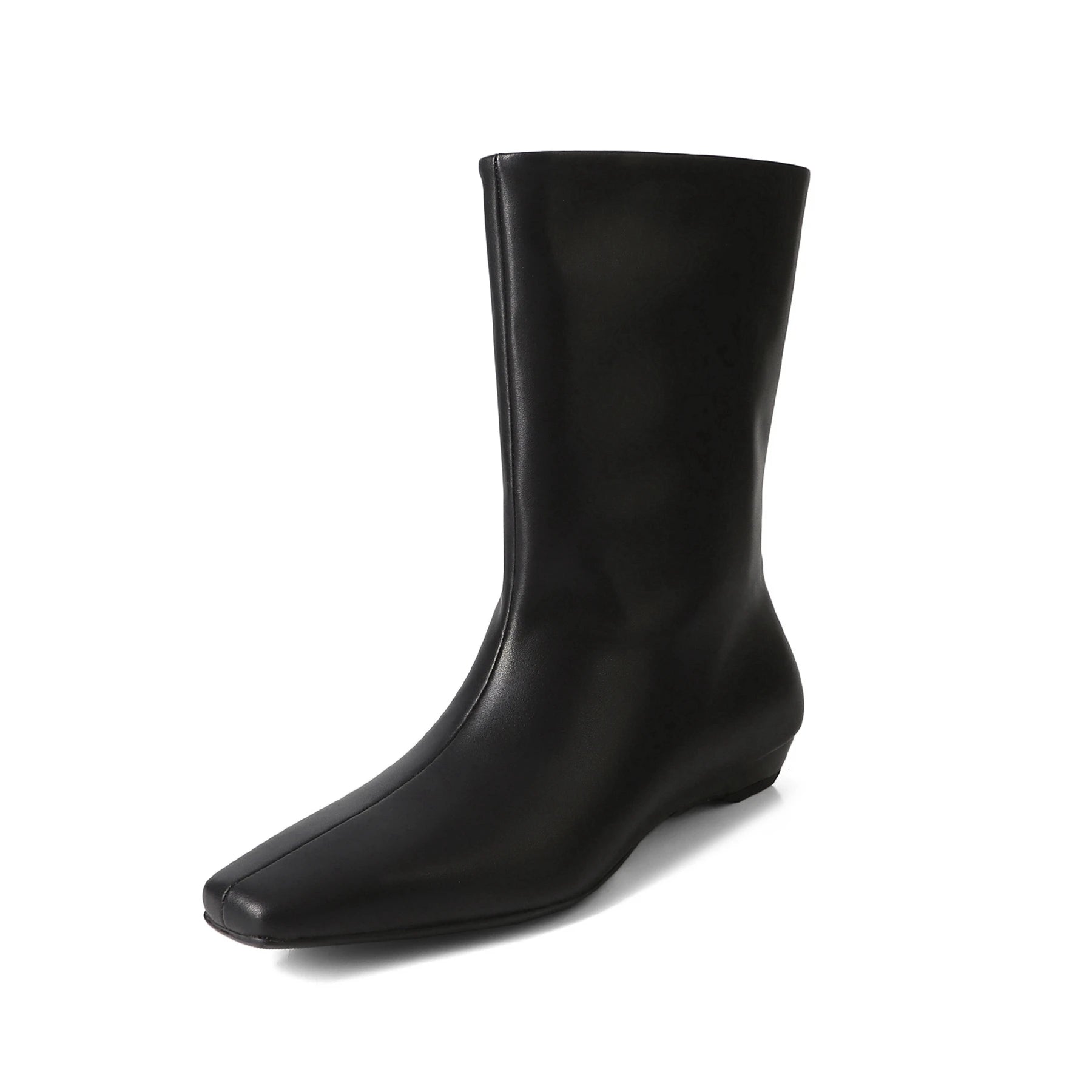 Suede Square Toe Low‑Heel  |  Casual & Modern Ankle Boots - Ghoddosh