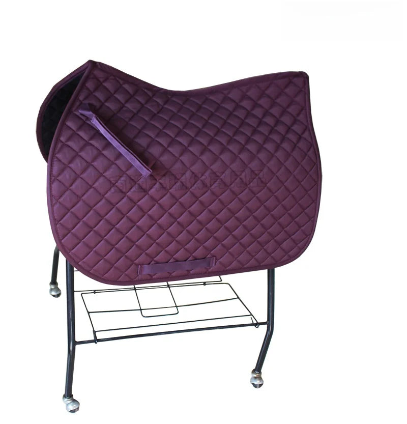 Pure Cotton Breathable Saddle Pad - Anti-Slip Shock Absorbent Riding Pad - Ghoddosh