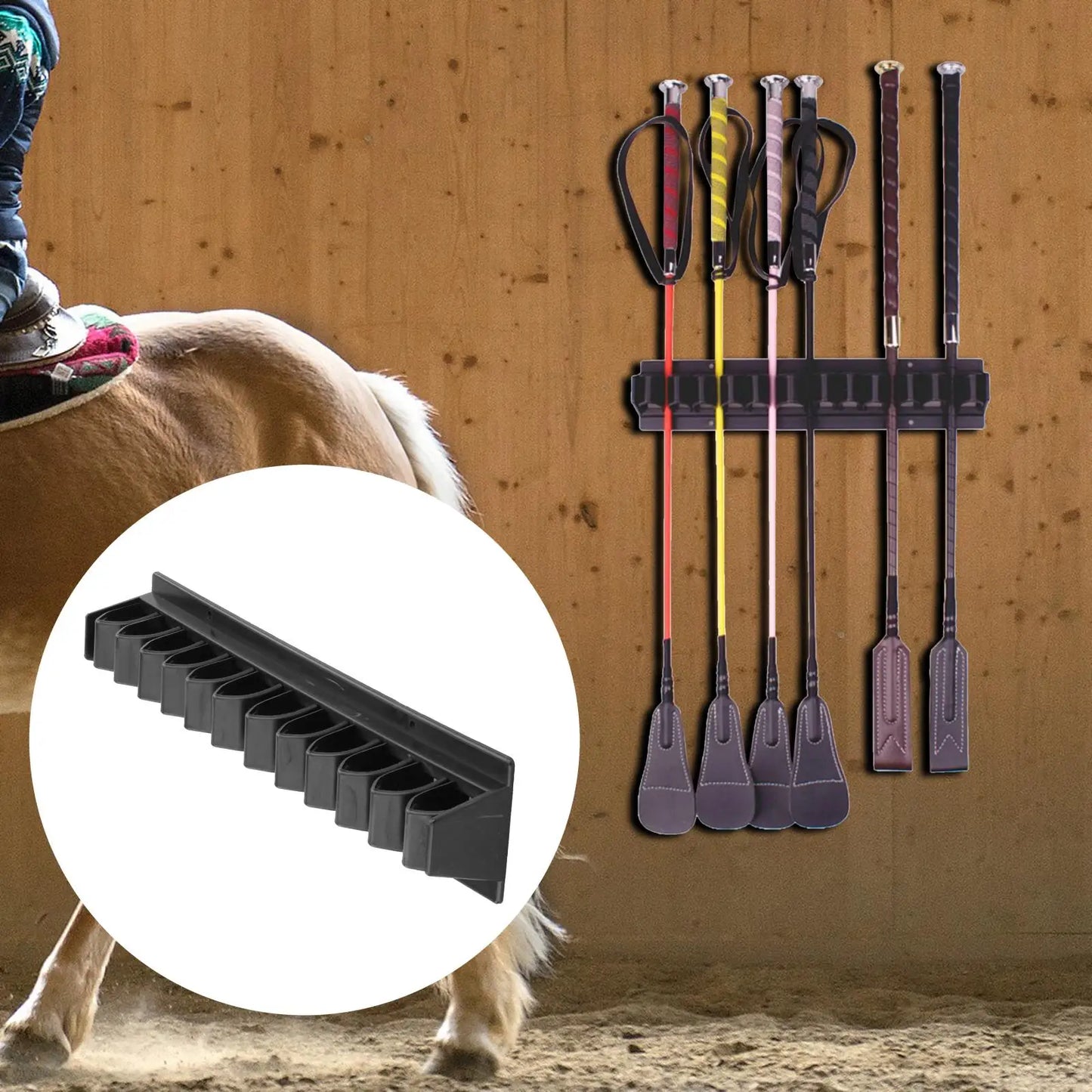 Stables Riding Rack Holder Hanger for Fishing Poles/Crops Holder