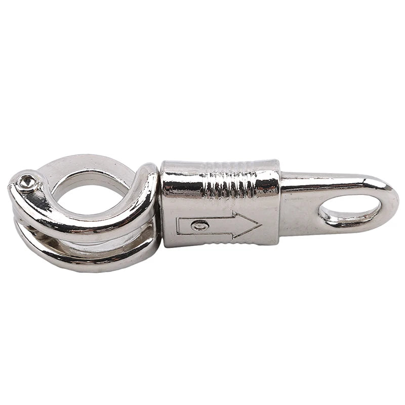 10cm Zinc Alloy Quick-Release Panic Snap Hook – Safety Buckle for Horse Ties & Leads