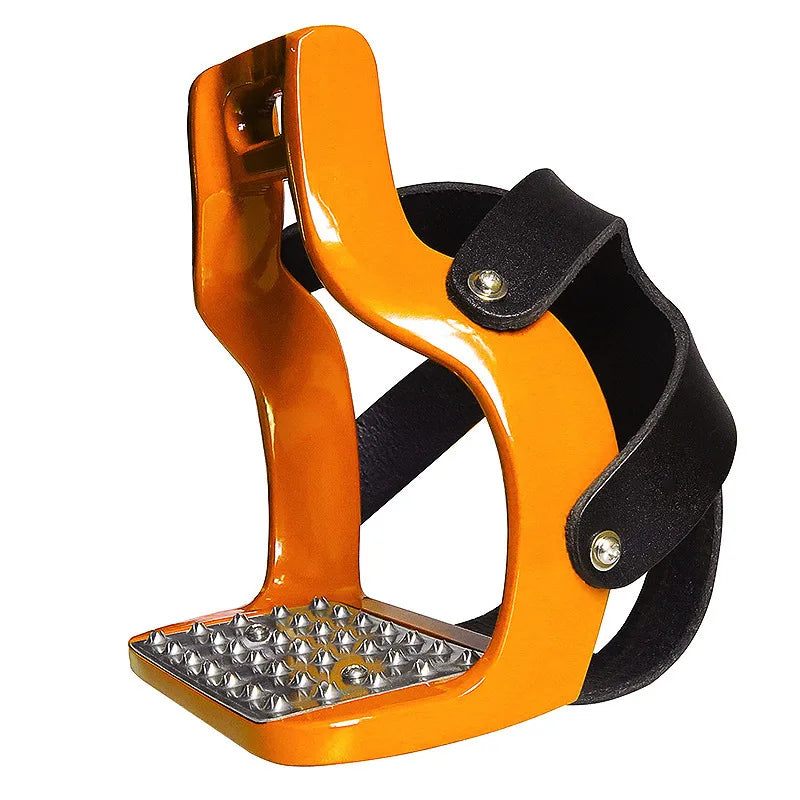 Equestrian / Horse Riding Safety Saddle Stirrups / Flexible Die-Cast Aluminum Riding Saddle with Net Cover Non-slip Pedal