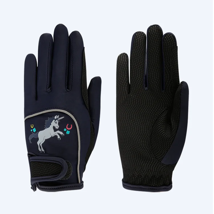 Children Riding Colorful Gloves