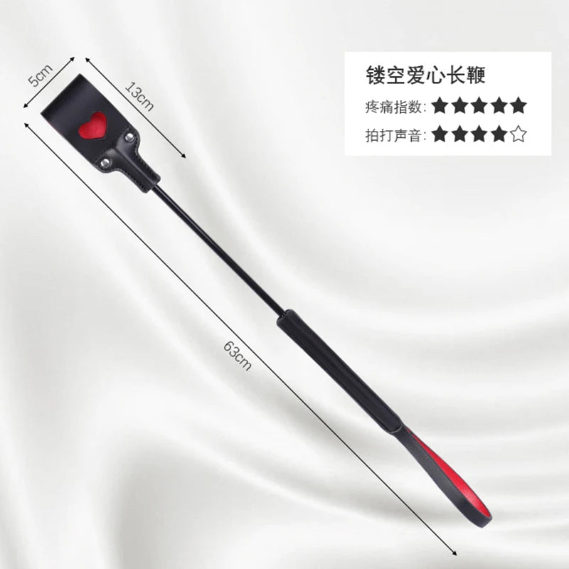 Equestrian / Horse Riding High Quality Pu Leather Paddle Horse Whip
