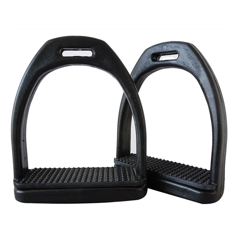 1 Pair Horse Stirrups / High quality Plastic Stirrups with Non-Slip Rubber Pad. Ghoddosh