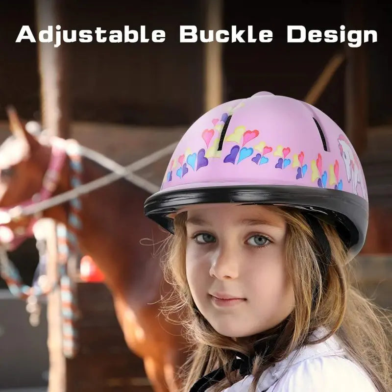 Kids Adjustable Colorful Horse Riding Helmet – SEI Certified Equestrian Safety Gear (Ages 3–8) . Ghoddosh