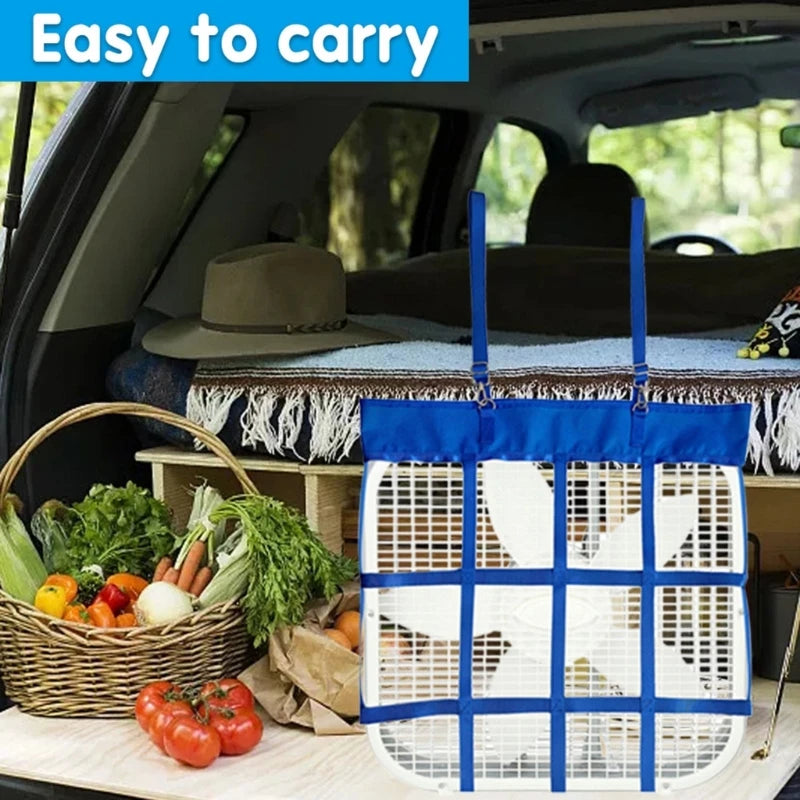 Adjustable Classically Equine Horse Box Fan Hanging Bag For Stable Supplies - Ghoddosh