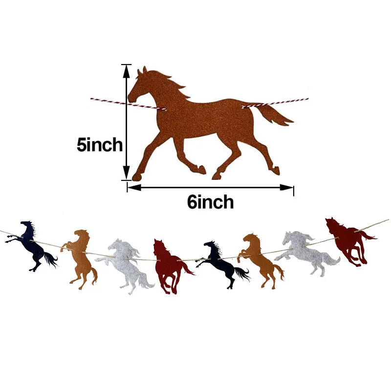 Horse Party Banners . Wild Horse Paper Décor