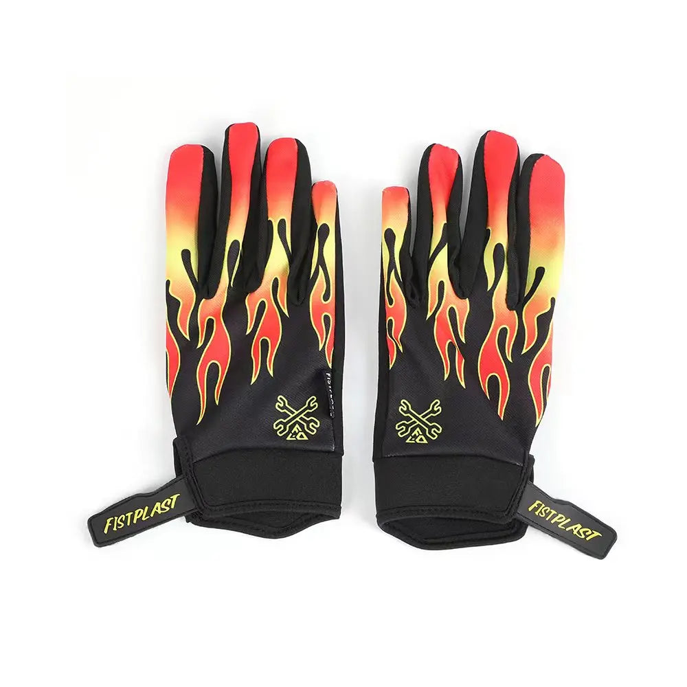 Kids Glitz Donut Wheel Gloves – Colorful Long-Finger Touchscreen Riding Gloves