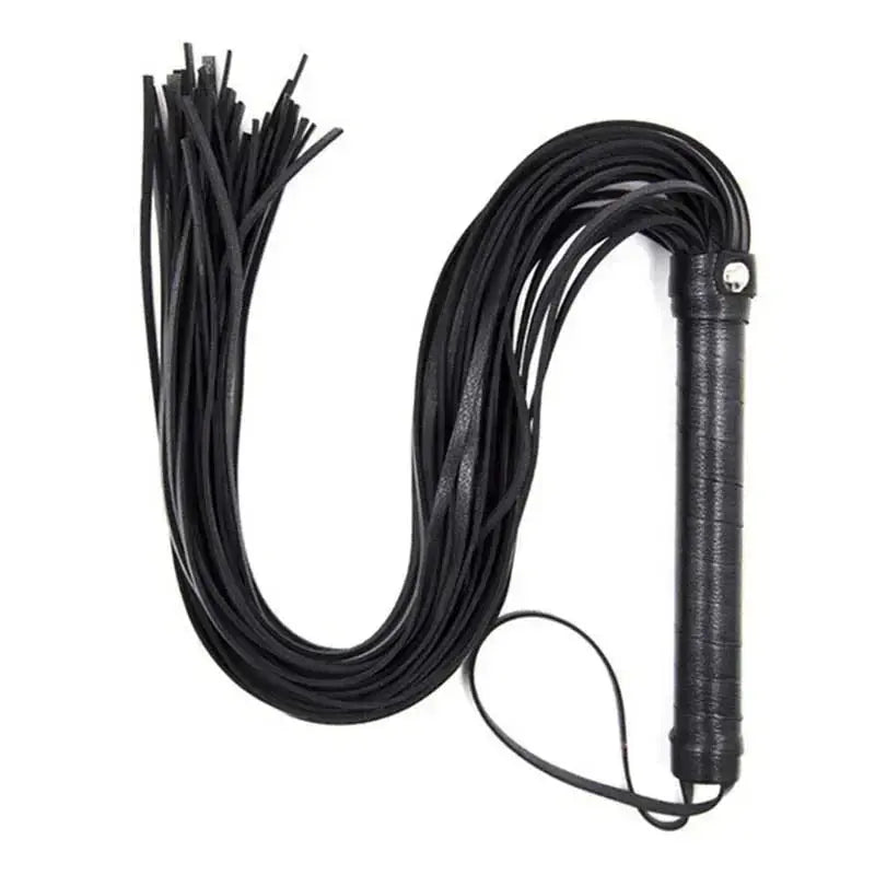 High Quality Pu Leather whip , with Flogger Hand Cuffs . ( Available In Different Colors ) Ghoddosh