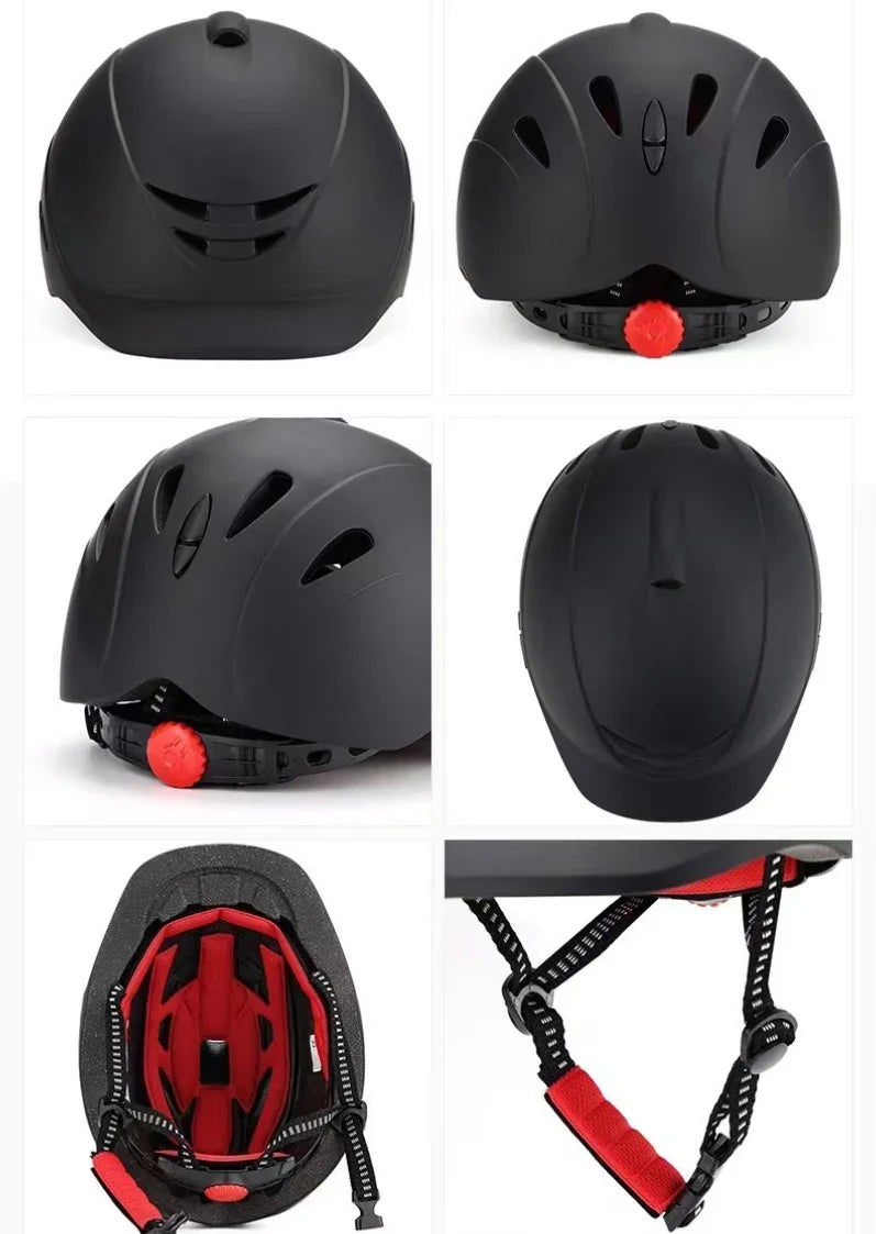 2025 Professional Equestrian Helmet Horse Riding Helmet Half Cover Adjustable Safety Protection Caps Comfortable to Wear