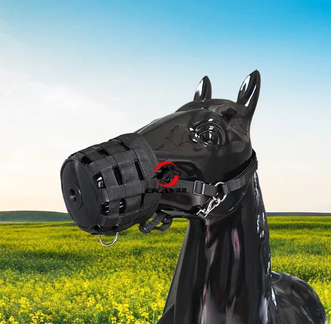 Nylon Horse muzzle With Adjustable Horse Halter Collar