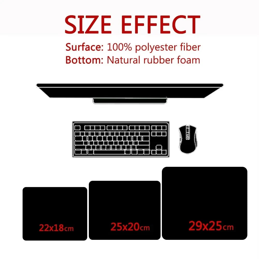 Printed horse pattern anti-slip rubber computer mousepad @ghoddosh.com