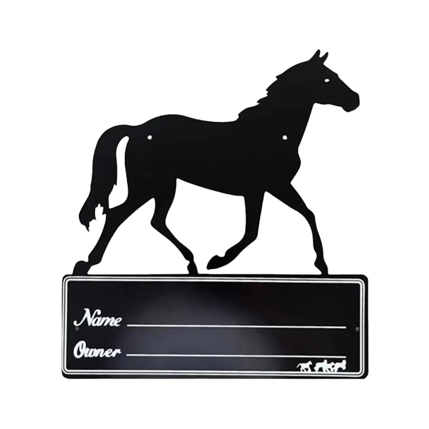 Horse Stall Name Plate - Stable Supplies 9.8 x 10.6 Horse Stall Sign - Ghoddosh