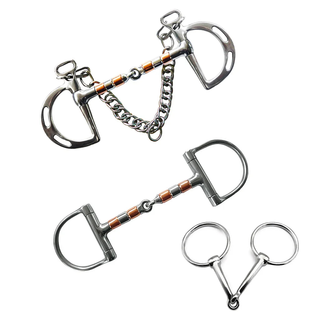 2025 New Horse Bit Stallion Training Bit - Sturdy H Shape Training Bit Horse Snaffle