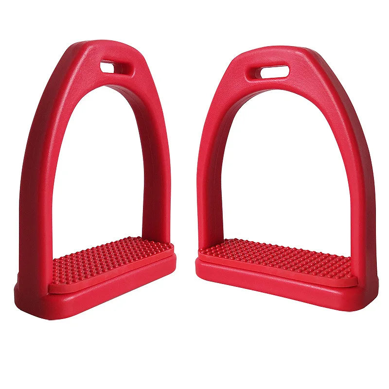 1 Pair Horse Stirrups / High quality Plastic Stirrups with Non-Slip Rubber Pad. Ghoddosh