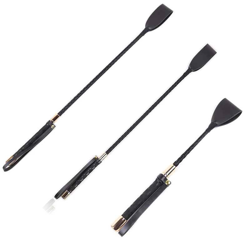 Equestrian Training  Riding Leather  Crop / Lightweight &  Non Slip With Handle . Ghoddosh