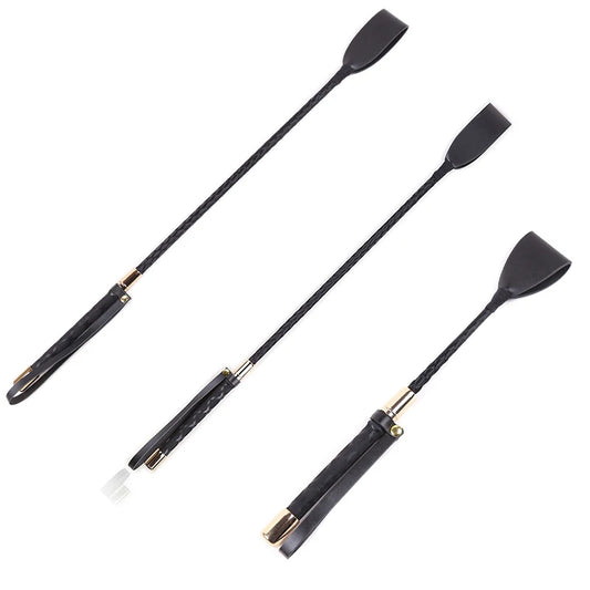 Equestrian Training  Riding Leather  Crop / Lightweight &  Non Slip With Handle . Ghoddosh
