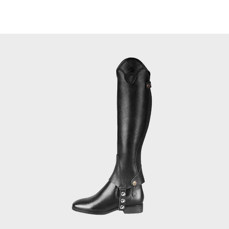 Equestrian Unisex Leather Leg Guards