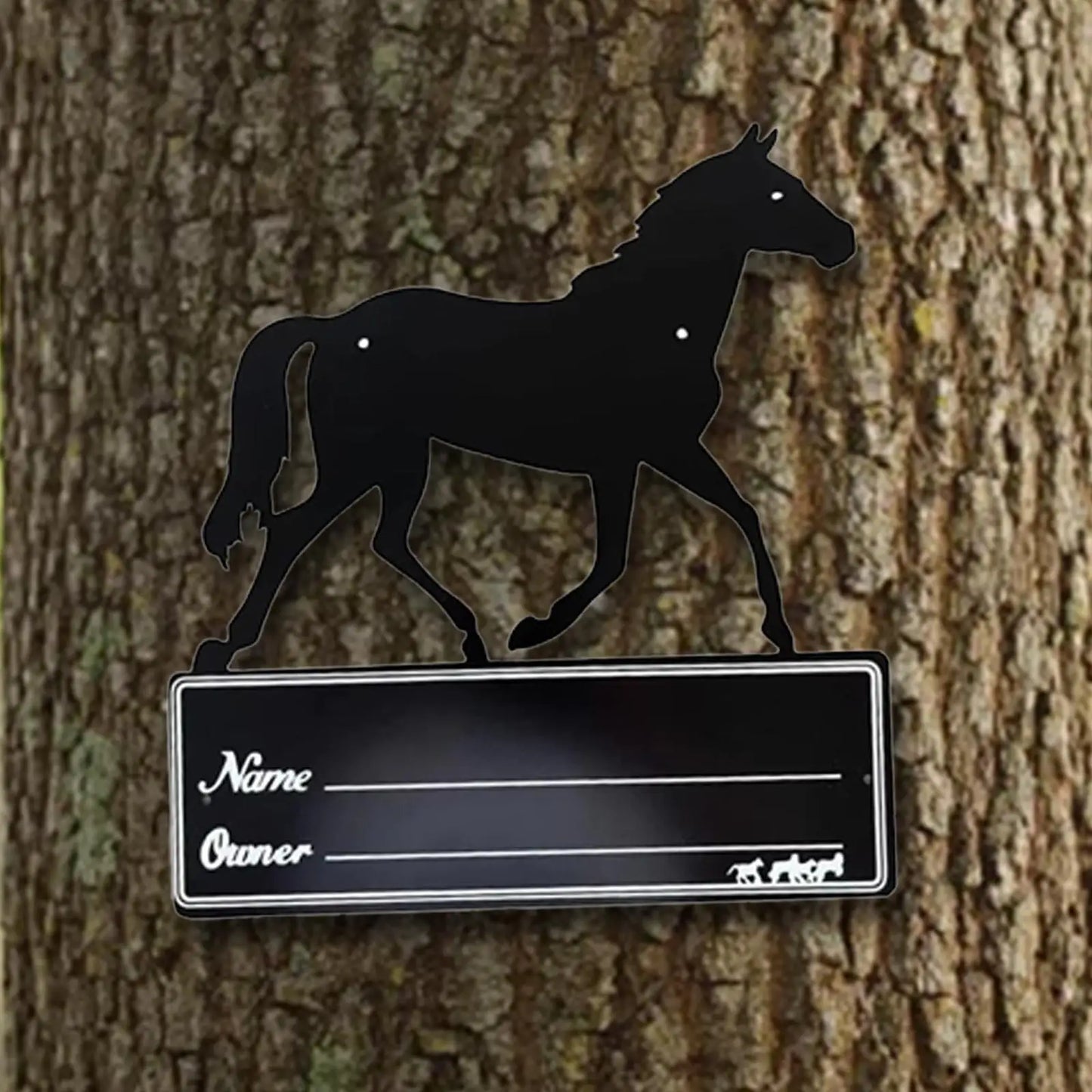 Horse Stall Name Plate - Stable Supplies 9.8 x 10.6 Horse Stall Sign - Ghoddosh