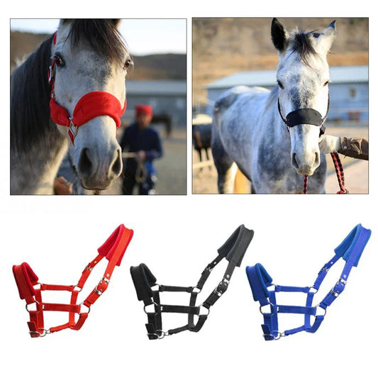 Soft Padded Pony Horse Halter / Bridle Head Collar