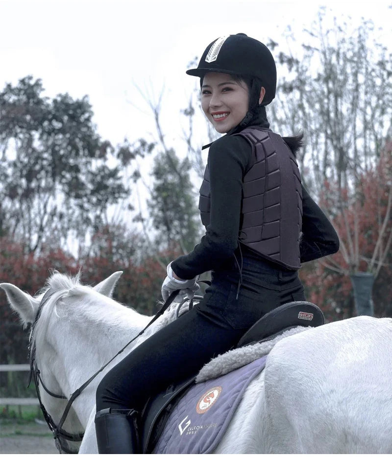 Equestrian Horse Rider Helmet  , Durable Safety  with Half Cover Horse Riding Helmet for both Children and Adults - Ghoddosh