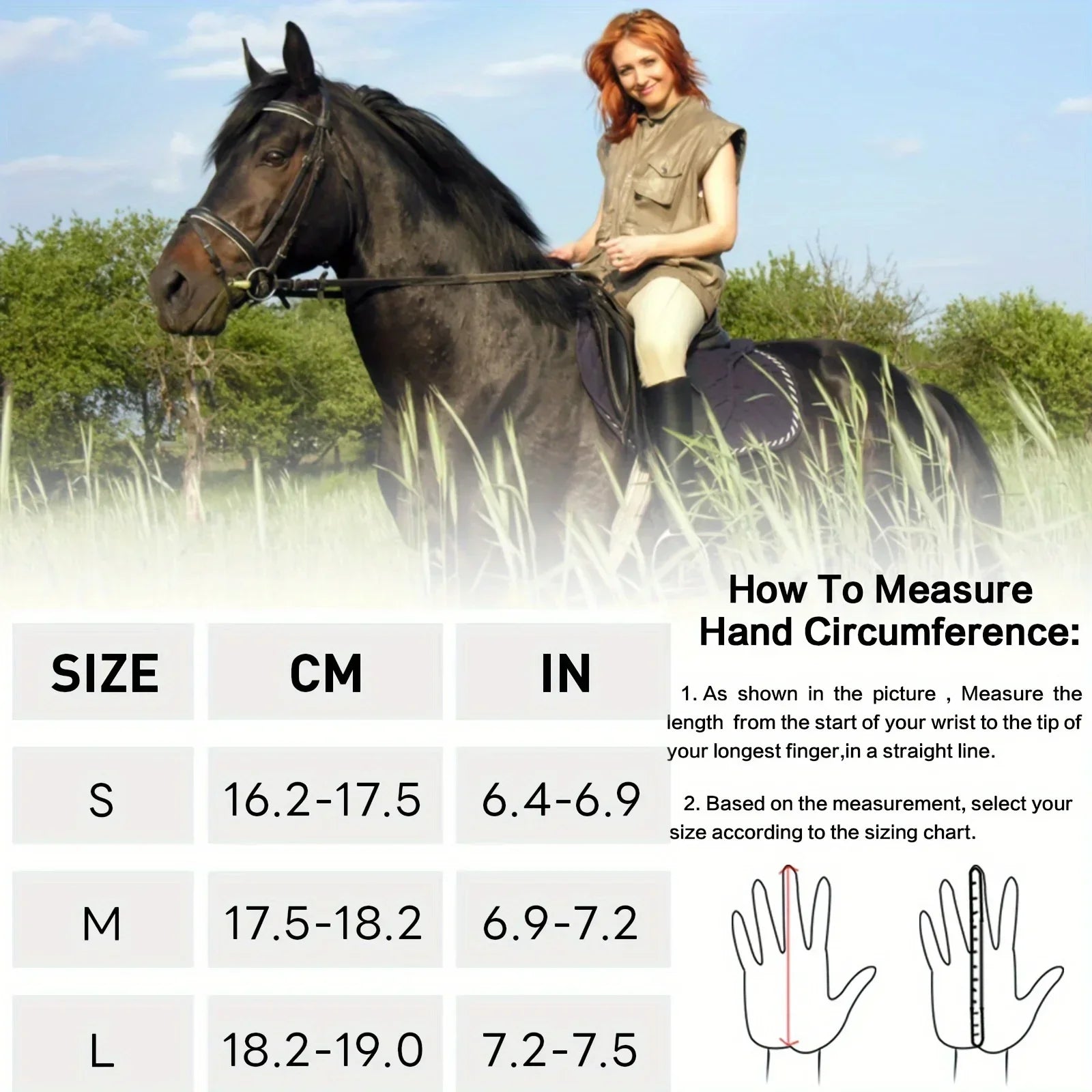 Horse Riding Gloves / Women Mesh Breathable Lightweight with Comfortable Grip .Ghoddosh