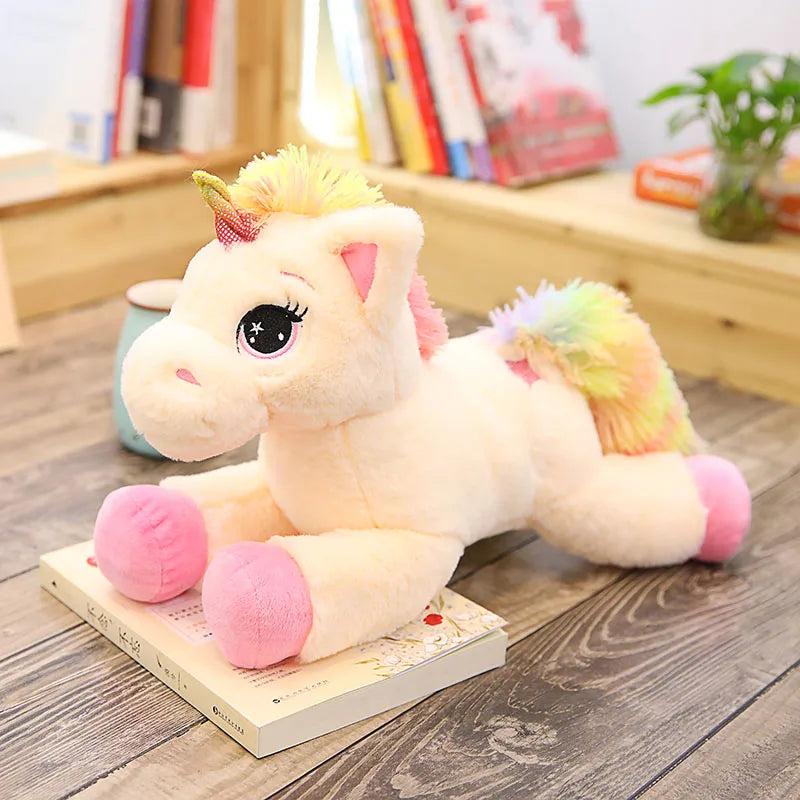 40 - 60 - 80cm - Stuffed Rainbow Horse Unicorn Plush toys - Ghoddosh