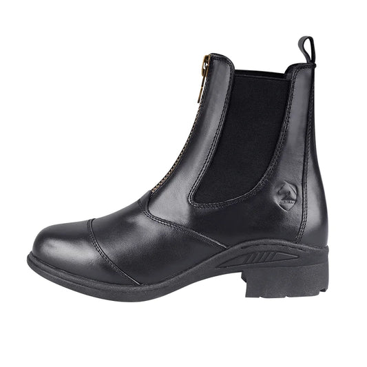Cowhide Leather Short Equestrian Training Boots – YKK Zipper, English Style, Unisex