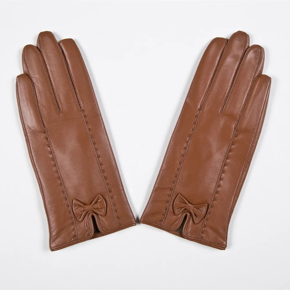 Genuine Leather  Premium Gloves for Women . Ghoddosh