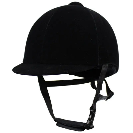 Black riding helmet with a silver stripe on a white background
@ ghoddosh.com